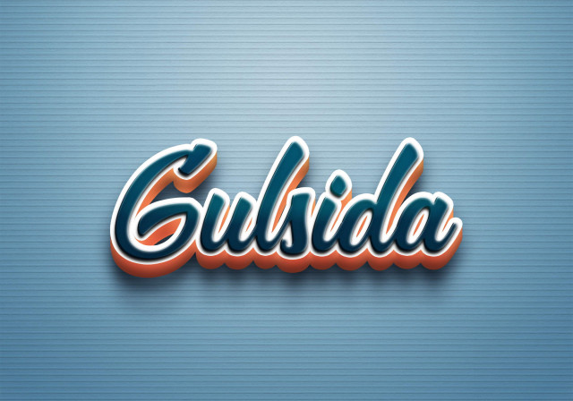 Free photo of Cursive Name DP: Gulsida