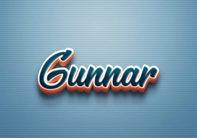 Free photo of Cursive Name DP: Gunnar