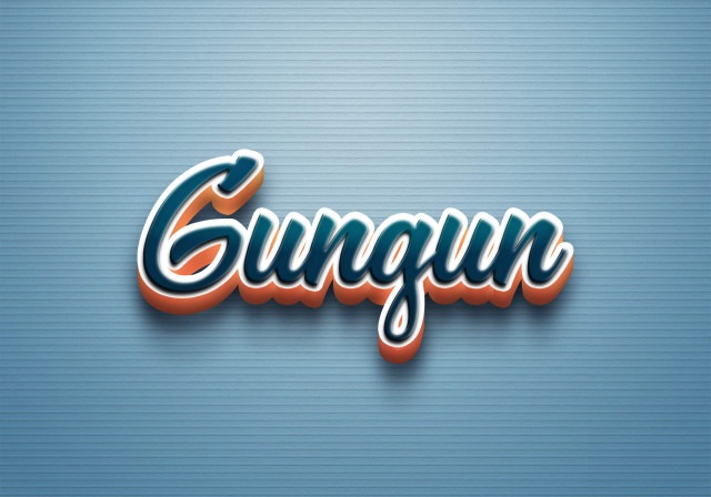 Free photo of Cursive Name DP: Gungun