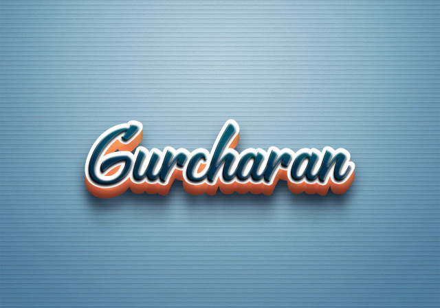 Free photo of Cursive Name DP: Gurcharan