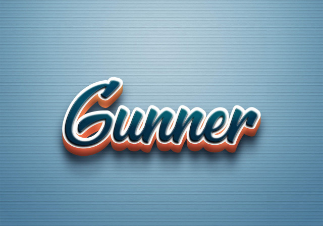 Free photo of Cursive Name DP: Gunner