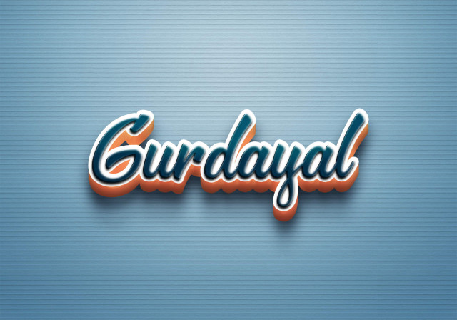 Free photo of Cursive Name DP: Gurdayal