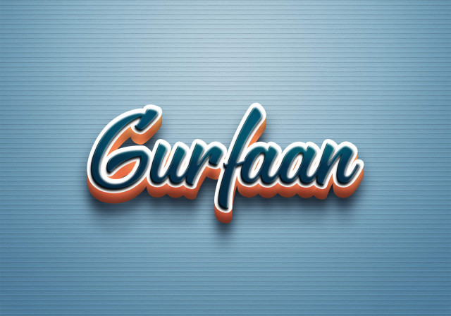 Free photo of Cursive Name DP: Gurfaan
