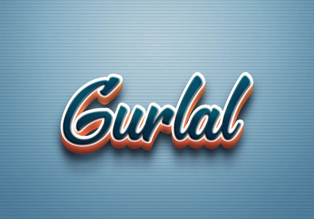 Free photo of Cursive Name DP: Gurlal