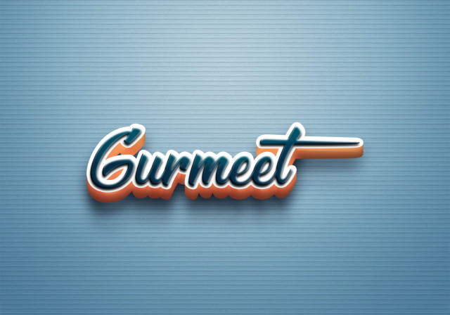 Free photo of Cursive Name DP: Gurmeet