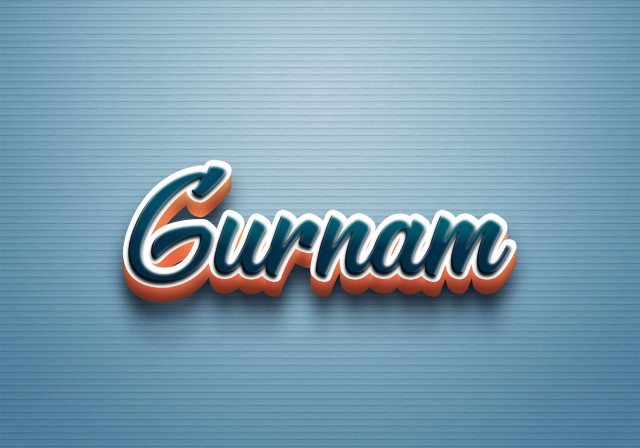 Free photo of Cursive Name DP: Gurnam