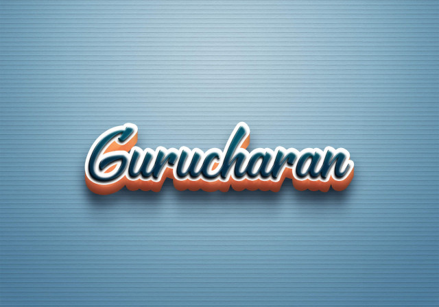 Free photo of Cursive Name DP: Gurucharan