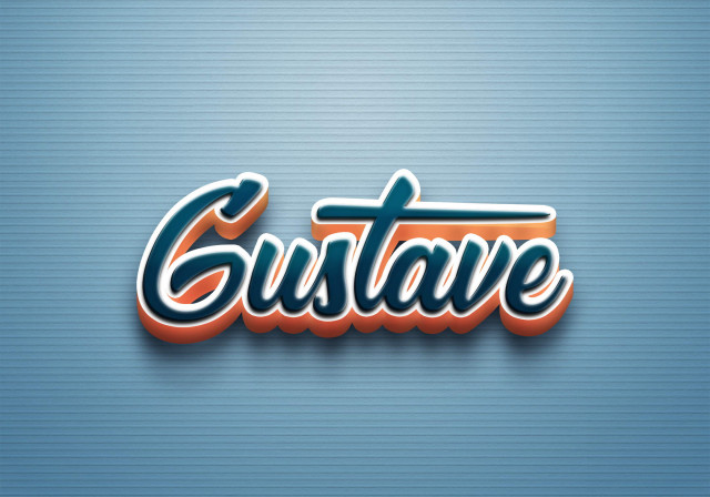 Free photo of Cursive Name DP: Gustave