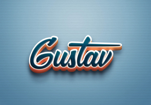 Free photo of Cursive Name DP: Gustav