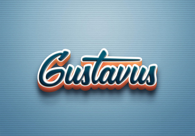 Free photo of Cursive Name DP: Gustavus