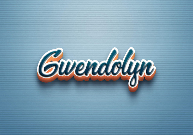 Free photo of Cursive Name DP: Gwendolyn