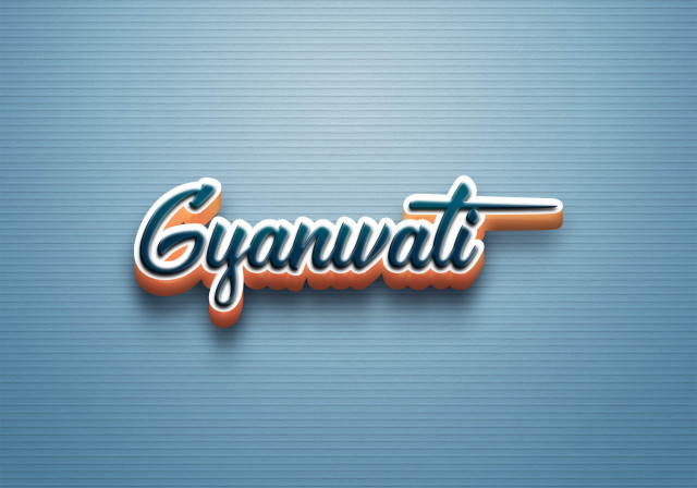 Free photo of Cursive Name DP: Gyanwati