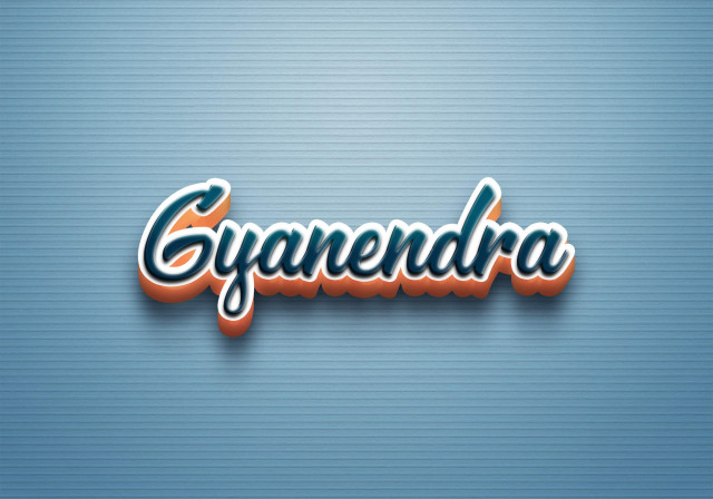 Free photo of Cursive Name DP: Gyanendra