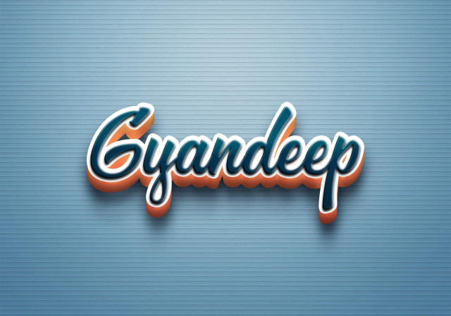 Free photo of Cursive Name DP: Gyandeep