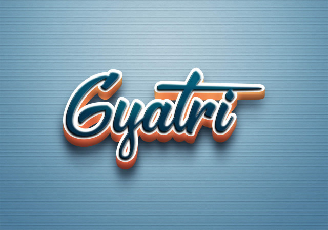 Free photo of Cursive Name DP: Gyatri