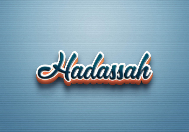 Free photo of Cursive Name DP: Hadassah