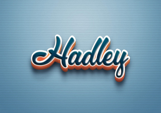 Free photo of Cursive Name DP: Hadley