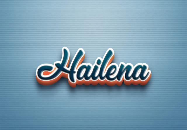 Free photo of Cursive Name DP: Hailena