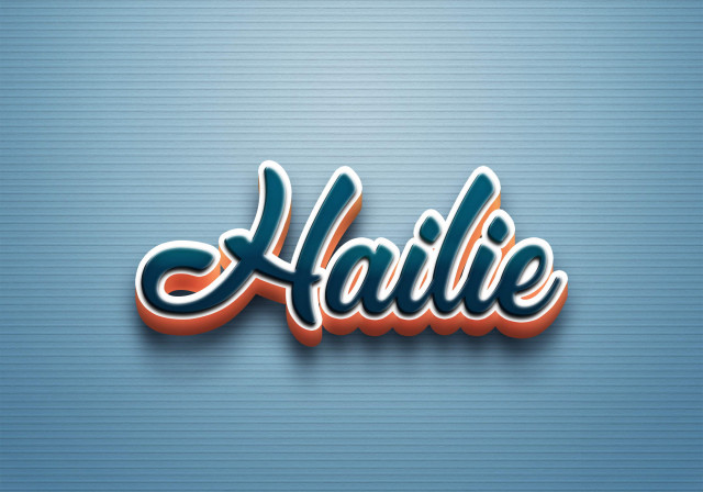 Free photo of Cursive Name DP: Hailie