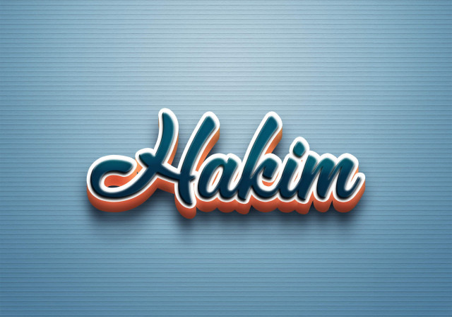 Free photo of Cursive Name DP: Hakim