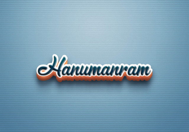 Free photo of Cursive Name DP: Hanumanram