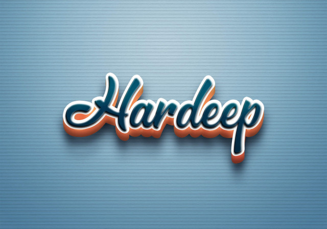 Free photo of Cursive Name DP: Hardeep