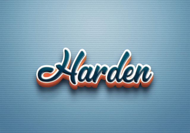 Free photo of Cursive Name DP: Harden