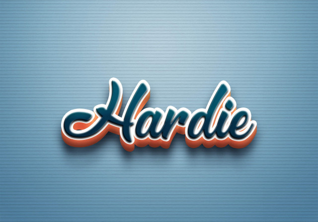 Free photo of Cursive Name DP: Hardie