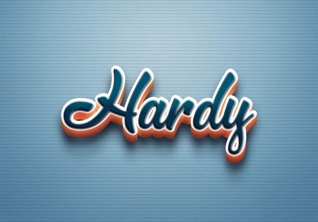 Free photo of Cursive Name DP: Hardy