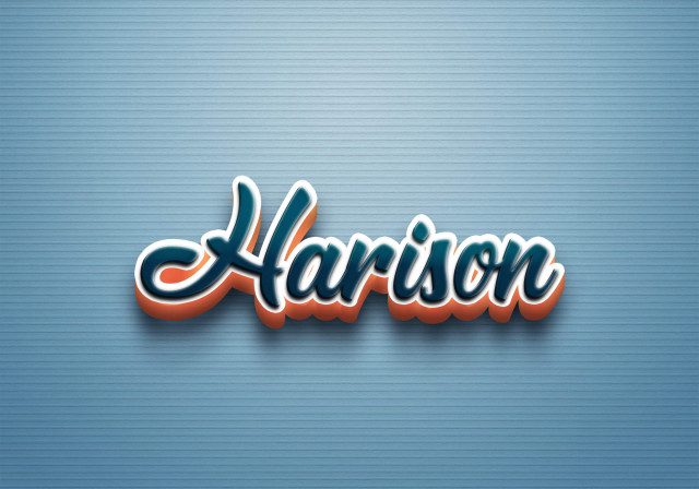 Free photo of Cursive Name DP: Harison