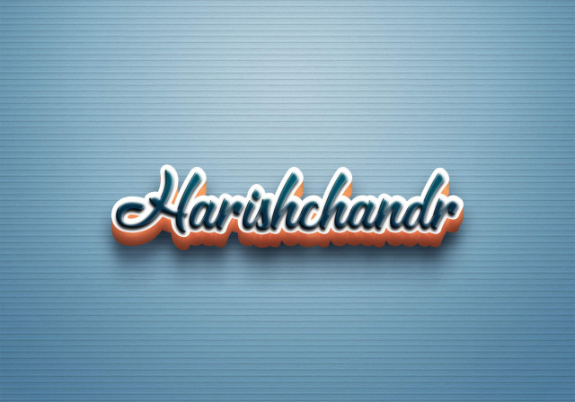 Free photo of Cursive Name DP: Harishchandr