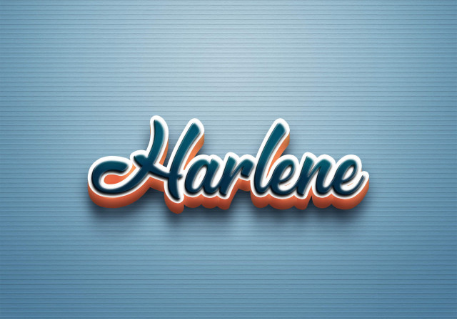 Free photo of Cursive Name DP: Harlene