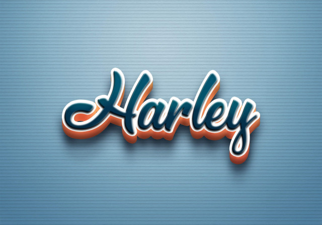 Free photo of Cursive Name DP: Harley