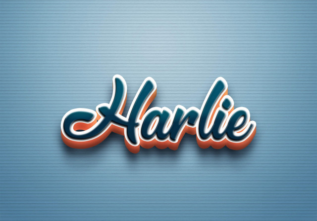 Free photo of Cursive Name DP: Harlie