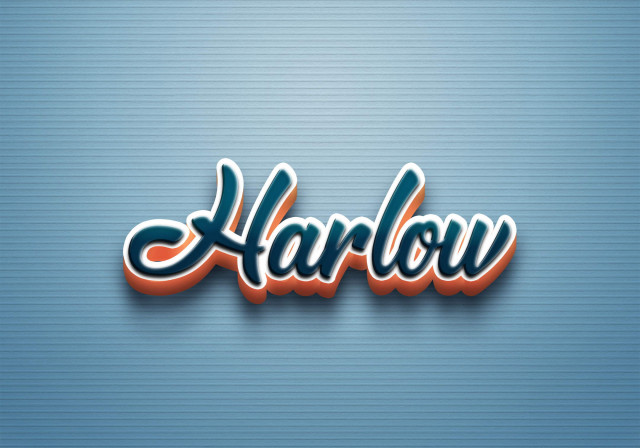 Free photo of Cursive Name DP: Harlow