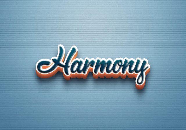 Free photo of Cursive Name DP: Harmony