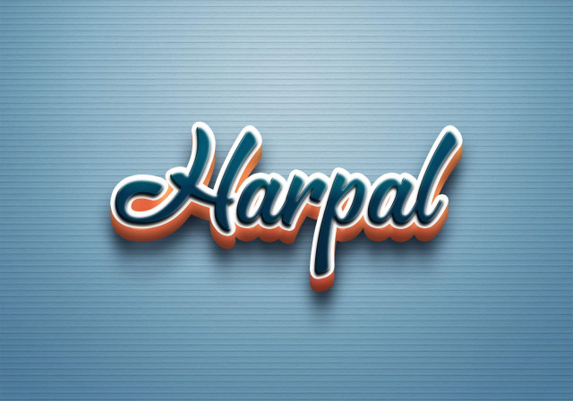 Free photo of Cursive Name DP: Harpal