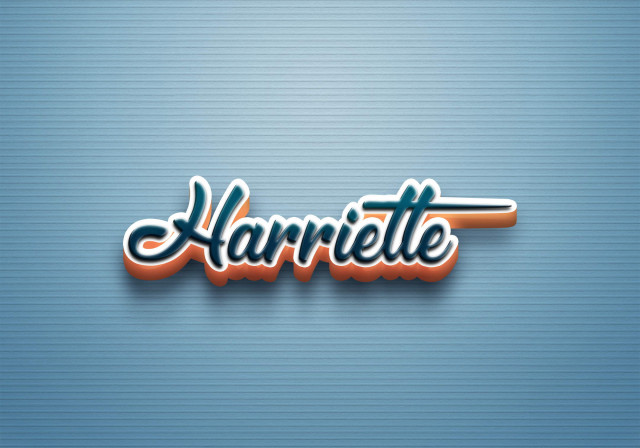 Free photo of Cursive Name DP: Harriette