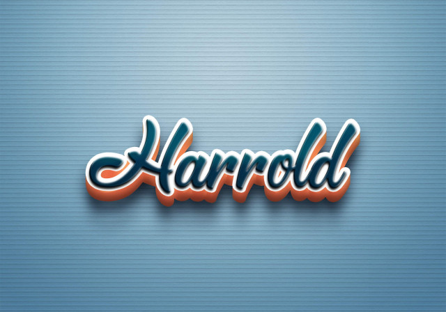 Free photo of Cursive Name DP: Harrold