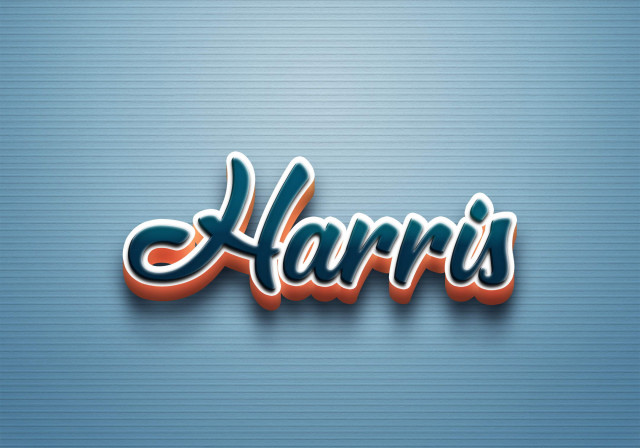 Free photo of Cursive Name DP: Harris