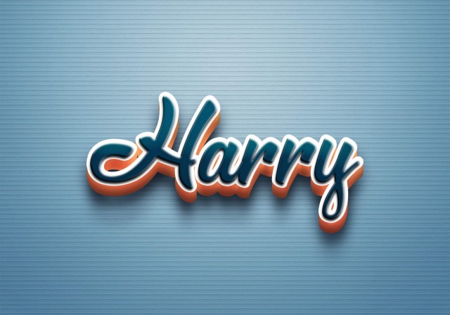 Free photo of Cursive Name DP: Harry