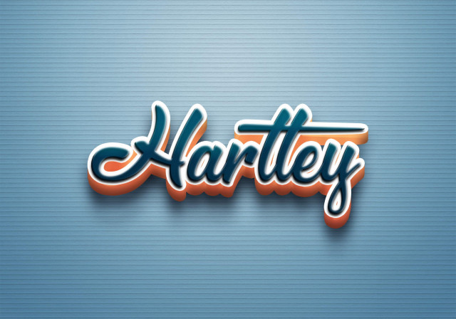 Free photo of Cursive Name DP: Hartley