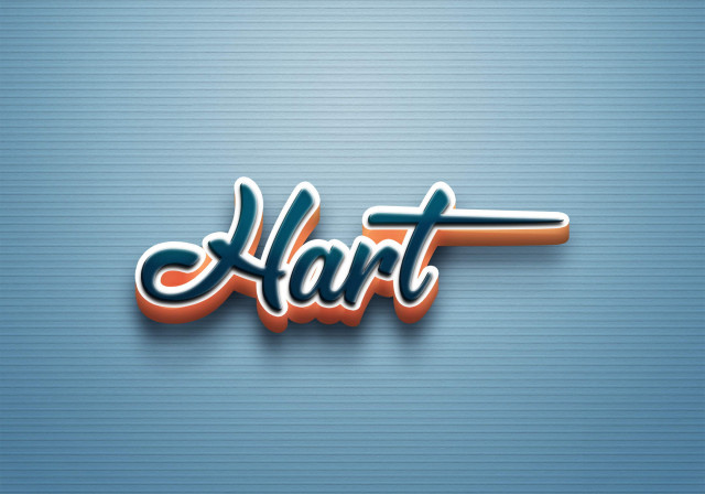 Free photo of Cursive Name DP: Hart