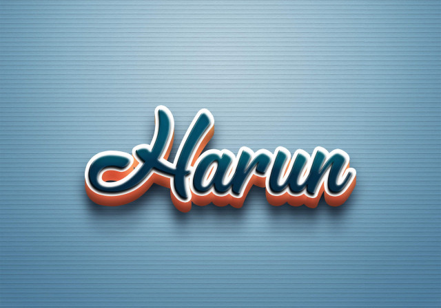 Free photo of Cursive Name DP: Harun