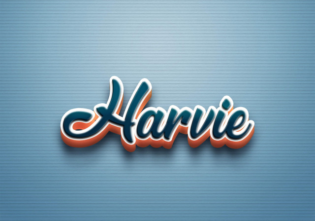 Free photo of Cursive Name DP: Harvie