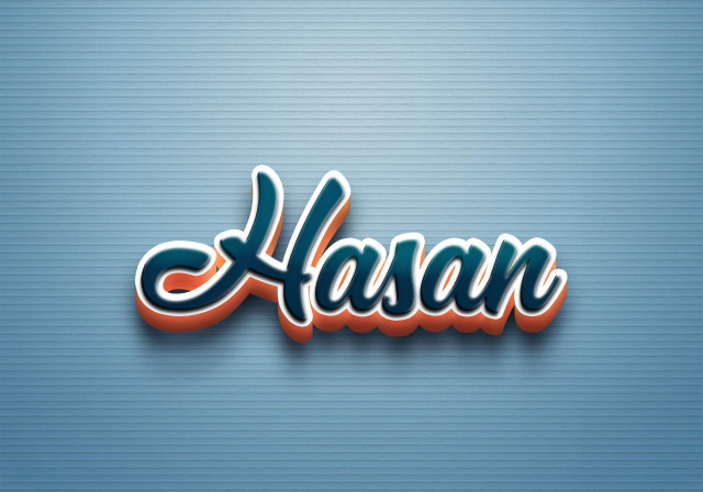 Free photo of Cursive Name DP: Hasan