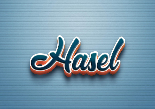 Free photo of Cursive Name DP: Hasel