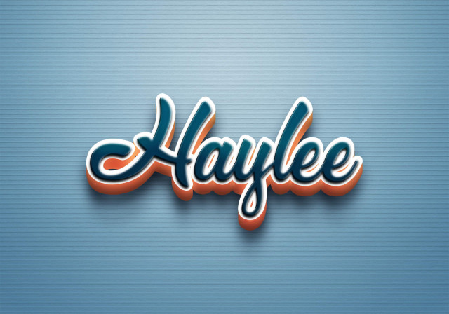 Free photo of Cursive Name DP: Haylee