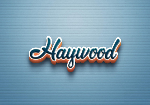 Free photo of Cursive Name DP: Haywood
