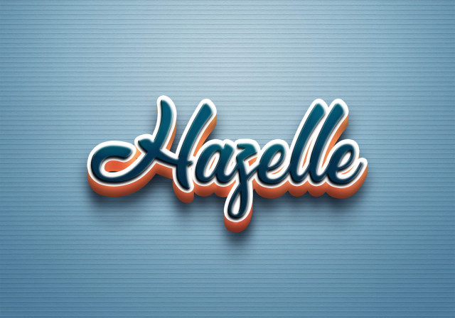 Free photo of Cursive Name DP: Hazelle